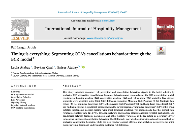 Rezervasyonlar Bize Ne Söylüyor? BCR Modelinin Hikâyesi