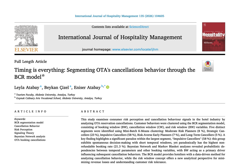 Rezervasyonlar Bize Ne Söylüyor? BCR Modelinin Hikâyesi